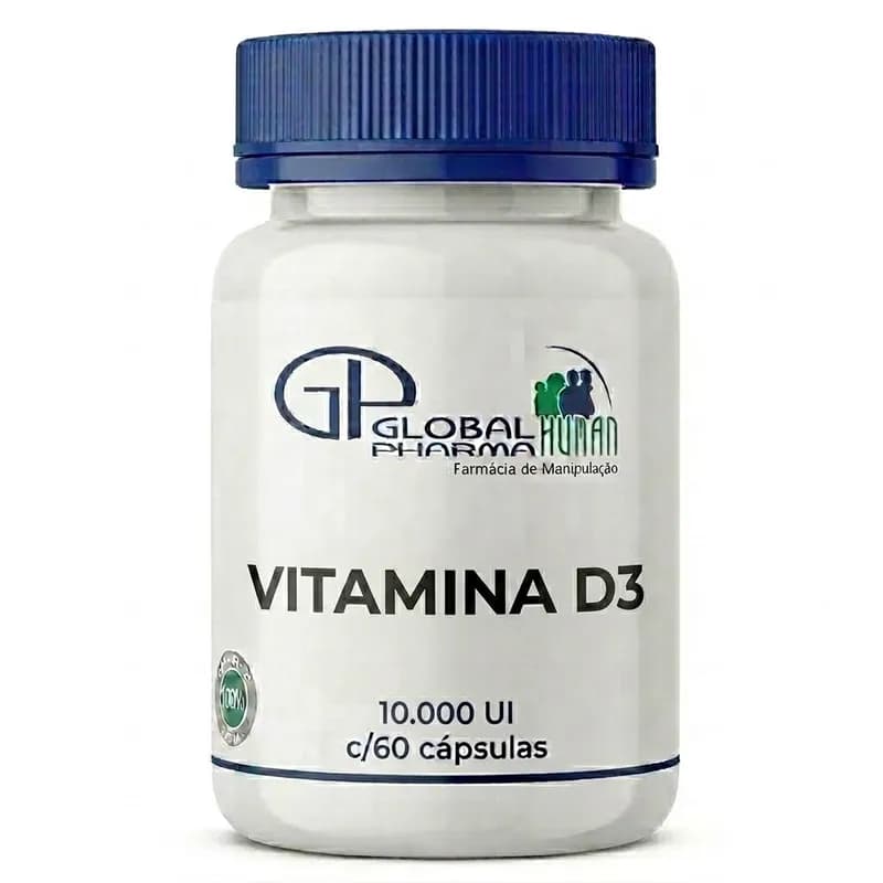 Vitamina D3 10.000 UI c/60 cápsulas
